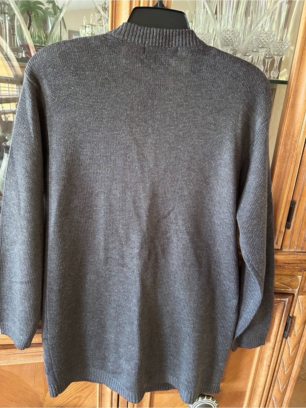 Outlander Women's Dark Gray Embroidered Button Cardigan - Picture 4 of 4